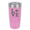 LOVE with Cheer Pompom - Laser Engraved Stainless Steel Drinkware - 1884 -