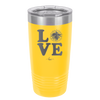 LOVE with Cheer Pompom - Laser Engraved Stainless Steel Drinkware - 1884 -