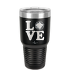 LOVE with Cheer Pompom - Laser Engraved Stainless Steel Drinkware - 1884 -