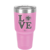 LOVE with Cheer Pompom - Laser Engraved Stainless Steel Drinkware - 1884 -