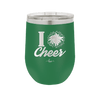 I Heart Cheer - Laser Engraved Stainless Steel Drinkware - 1885 -