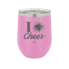 I Heart Cheer - Laser Engraved Stainless Steel Drinkware - 1885 -