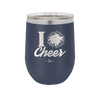 I Heart Cheer - Laser Engraved Stainless Steel Drinkware - 1885 -