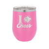 I Heart Cheer - Laser Engraved Stainless Steel Drinkware - 1885 -