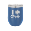 I Heart Cheer - Laser Engraved Stainless Steel Drinkware - 1885 -