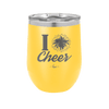 I Heart Cheer - Laser Engraved Stainless Steel Drinkware - 1885 -
