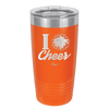 I Heart Cheer - Laser Engraved Stainless Steel Drinkware - 1885 -