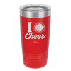 I Heart Cheer - Laser Engraved Stainless Steel Drinkware - 1885 -