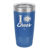 I Heart Cheer - Laser Engraved Stainless Steel Drinkware - 1885 -