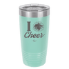 I Heart Cheer - Laser Engraved Stainless Steel Drinkware - 1885 -