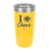 I Heart Cheer - Laser Engraved Stainless Steel Drinkware - 1885 -