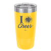 I Heart Cheer - Laser Engraved Stainless Steel Drinkware - 1885 -