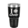I Heart Cheer - Laser Engraved Stainless Steel Drinkware - 1885 -