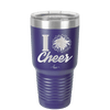 I Heart Cheer - Laser Engraved Stainless Steel Drinkware - 1885 -