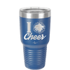 I Heart Cheer - Laser Engraved Stainless Steel Drinkware - 1885 -