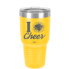 I Heart Cheer - Laser Engraved Stainless Steel Drinkware - 1885 -
