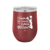 I Cheer so Hard I Sweat Glitter - Laser Engraved Stainless Steel Drinkware - 1887 -