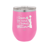 I Cheer so Hard I Sweat Glitter - Laser Engraved Stainless Steel Drinkware - 1887 -