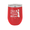 I Cheer so Hard I Sweat Glitter - Laser Engraved Stainless Steel Drinkware - 1887 -