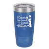 I Cheer so Hard I Sweat Glitter - Laser Engraved Stainless Steel Drinkware - 1887 -