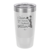 I Cheer so Hard I Sweat Glitter - Laser Engraved Stainless Steel Drinkware - 1887 -
