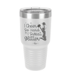 I Cheer so Hard I Sweat Glitter - Laser Engraved Stainless Steel Drinkware - 1887 -
