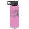 I Cheer so Hard I Sweat Glitter - Laser Engraved Stainless Steel Drinkware - 1887 -
