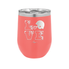 LOVE with Football and Helmet - Laser Engraved Stainless Steel Drinkware - 1889 -