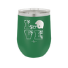 LOVE with Football and Helmet - Laser Engraved Stainless Steel Drinkware - 1889 -