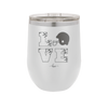 LOVE with Football and Helmet - Laser Engraved Stainless Steel Drinkware - 1889 -