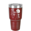 LOVE with Football and Helmet - Laser Engraved Stainless Steel Drinkware - 1889 -