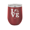 LOVE with Hockey Puck - Laser Engraved Stainless Steel Drinkware - 1895 -