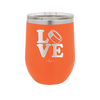 LOVE with Hockey Puck - Laser Engraved Stainless Steel Drinkware - 1895 -