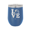 LOVE with Hockey Puck - Laser Engraved Stainless Steel Drinkware - 1895 -