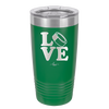 LOVE with Hockey Puck - Laser Engraved Stainless Steel Drinkware - 1895 -
