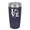 LOVE with Hockey Puck - Laser Engraved Stainless Steel Drinkware - 1895 -
