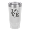 LOVE with Hockey Puck - Laser Engraved Stainless Steel Drinkware - 1895 -