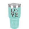 LOVE with Hockey Puck - Laser Engraved Stainless Steel Drinkware - 1895 -