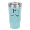 I Heart Hockey - Laser Engraved Stainless Steel Drinkware - 1896 -