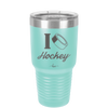 I Heart Hockey - Laser Engraved Stainless Steel Drinkware - 1896 -