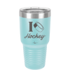 I Heart Hockey - Laser Engraved Stainless Steel Drinkware - 1896 -
