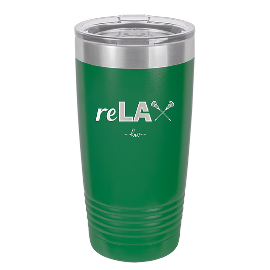 ReLAX Lacrosse - Laser Engraved Stainless Steel Drinkware - 1903 -