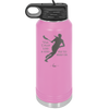 Yes I Play Like a Girl Try to Keep Up - Laser Engraved Stainless Steel Drinkware - 1905 -