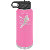 Yes I Play Like a Girl Try to Keep Up - Laser Engraved Stainless Steel Drinkware - 1905 -