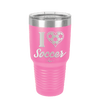 I Heart Soccer - Laser Engraved Stainless Steel Drinkware - 1909 -