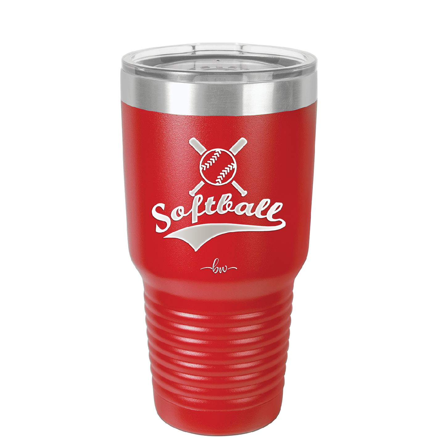Softball with Bats and Ball - Laser Engraved Stainless Steel Drinkware - 1917 -