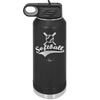 Softball with Bats and Ball - Laser Engraved Stainless Steel Drinkware - 1917 -