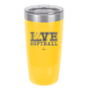 Love Softball - Laser Engraved Stainless Steel Drinkware - 1918 -