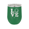LOVE with Tennis Ball - Laser Engraved Stainless Steel Drinkware - 1920 -