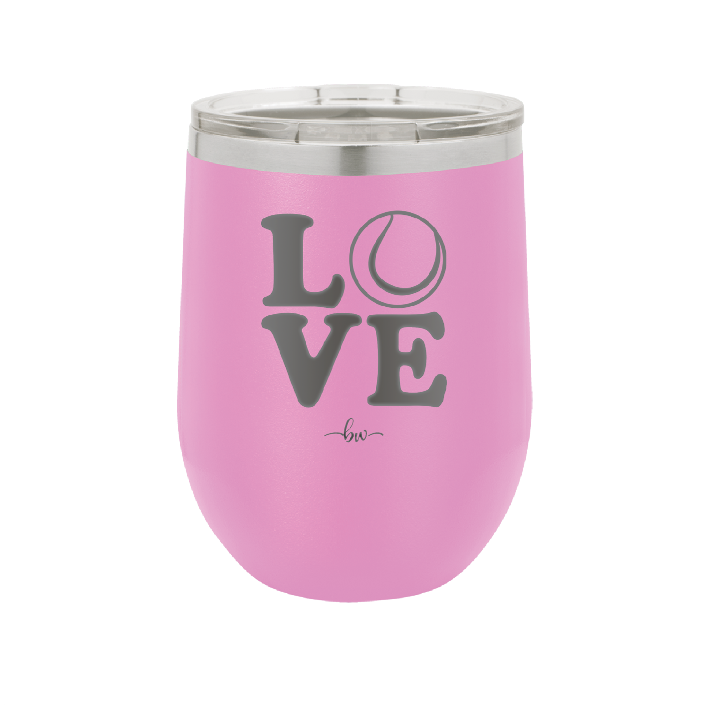 LOVE with Tennis Ball - Laser Engraved Stainless Steel Drinkware - 1920 -